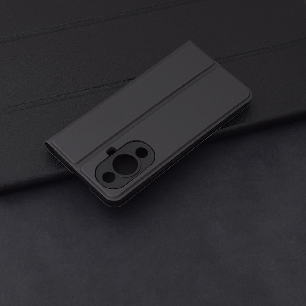 Funda para Huawei nova 12s / nova 11, Techsuit, Magskin Book, Negra