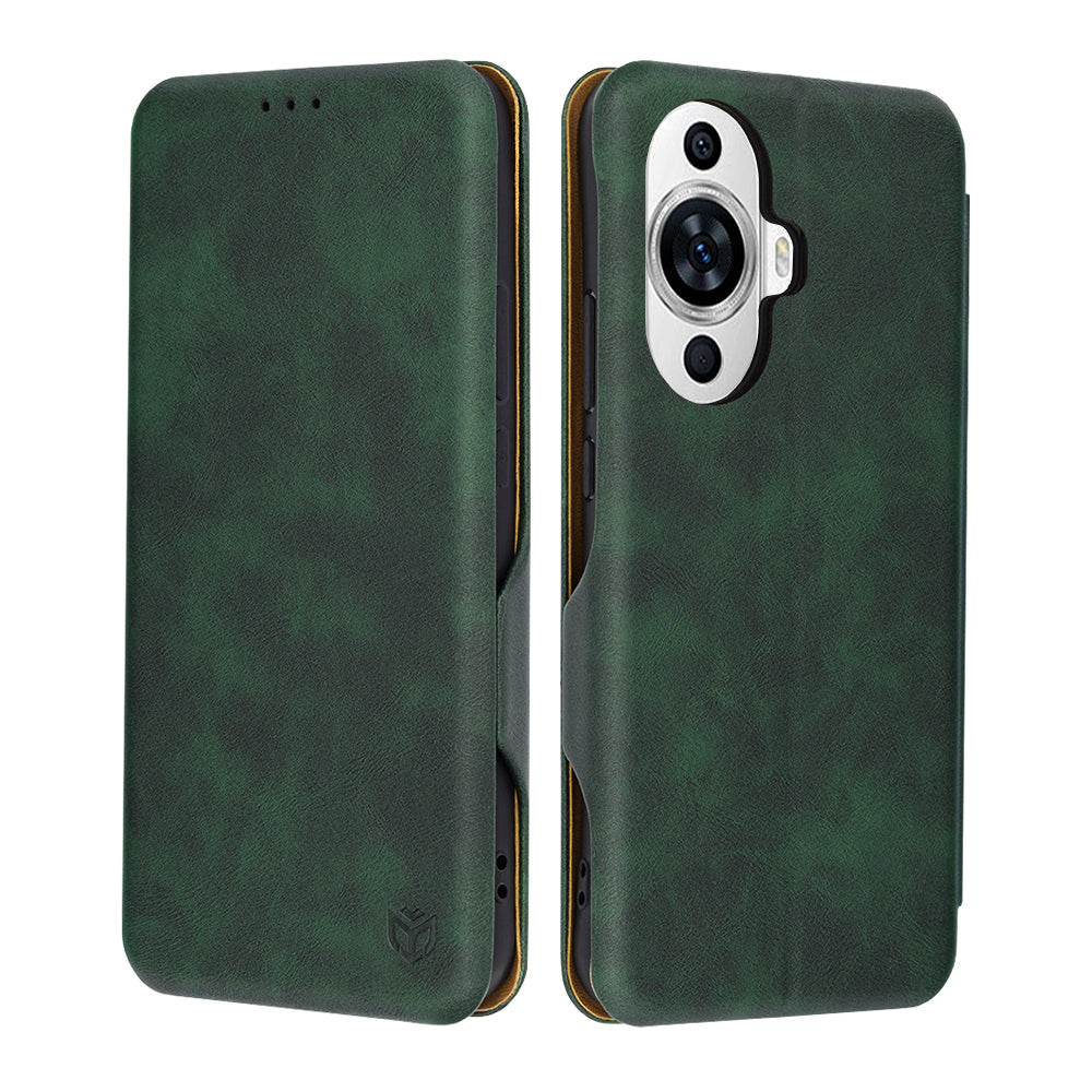 Funda para Huawei nova 12s / nova 11, Techsuit, Safe Wallet Plus, Verde