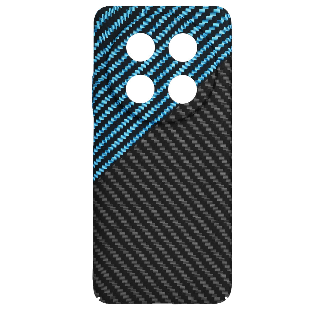 Funda para Huawei nova 13i / nova 12i, Techsuit, Carbonite FiberShell, Negra Bleu