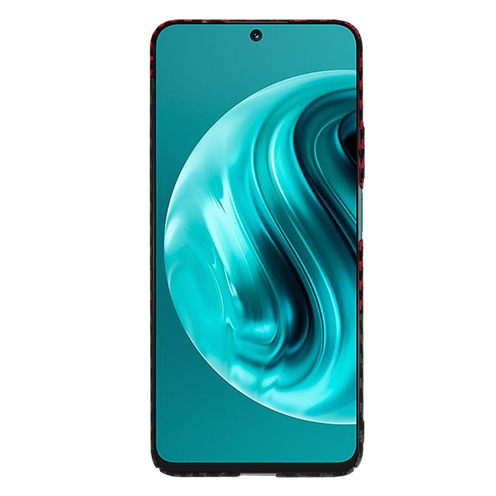 Funda para Huawei nova 13i / nova 12i, Techsuit, Carbonite FiberShell, Negra Roja