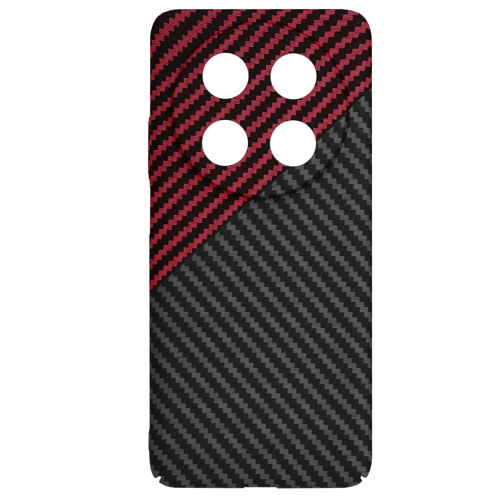 Funda para Huawei nova 13i / nova 12i, Techsuit, Carbonite FiberShell, Negra Roja