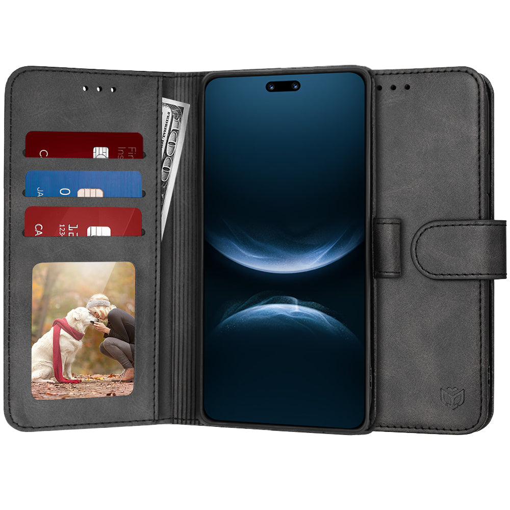 Funda para Huawei nova 14 Pro, Techsuit, Diary Book, Negra