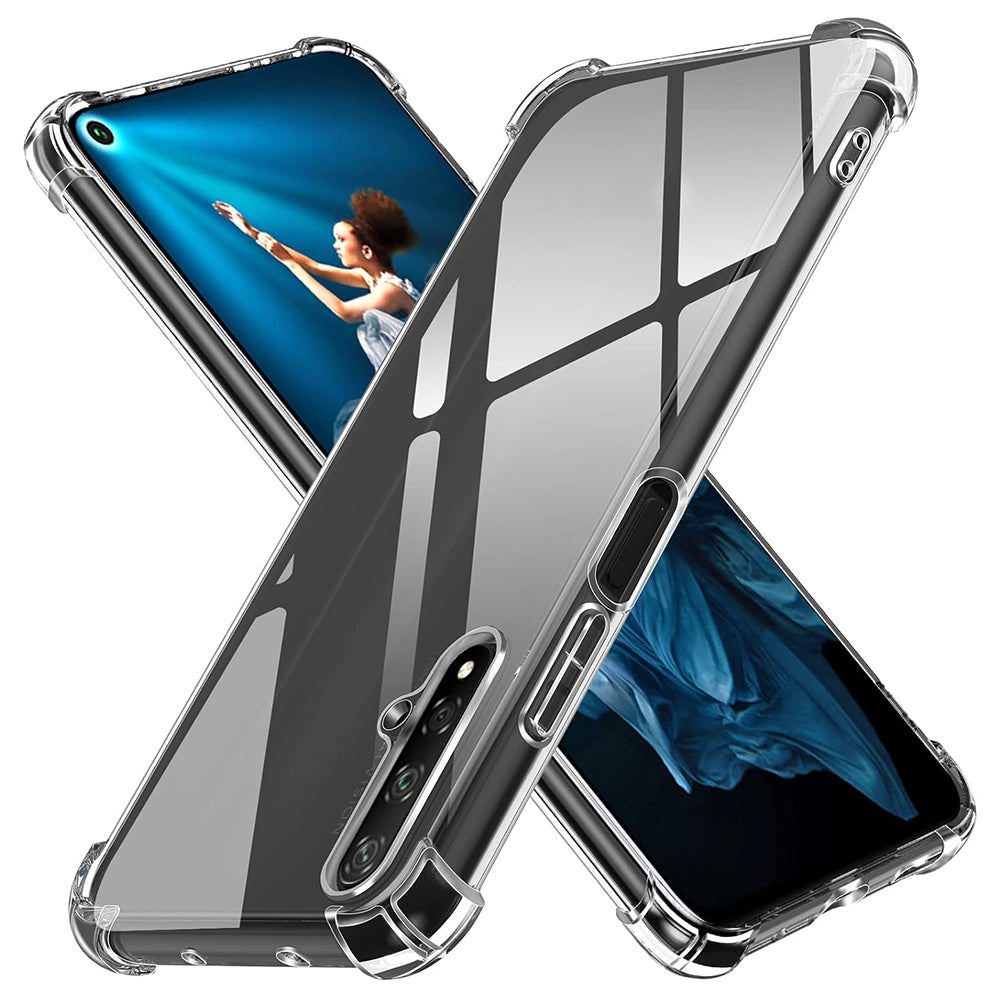 Funda para Huawei nova 5T / Honor 20, Techsuit, Transparente a prueba de golpes