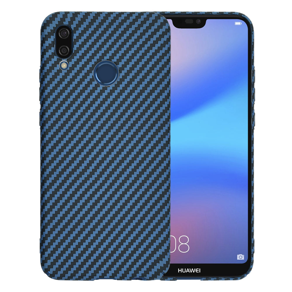 Funda para Huawei P20 Lite, Techsuit, Carbonite FiberShell, Turquesa