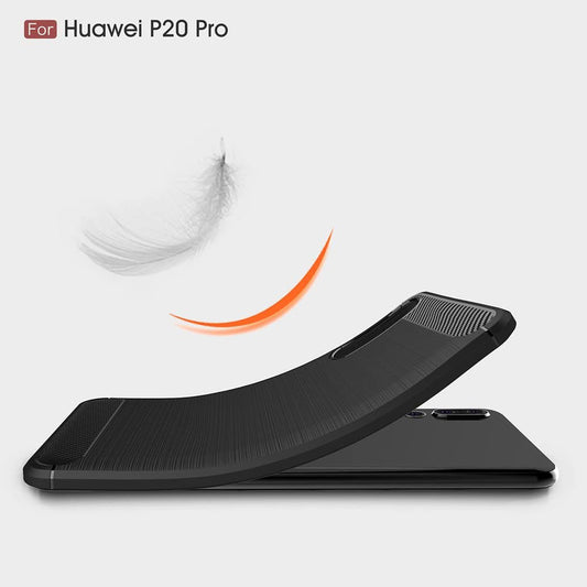 Funda para Huawei P20 Pro, Techsuit, Carbono, Negra