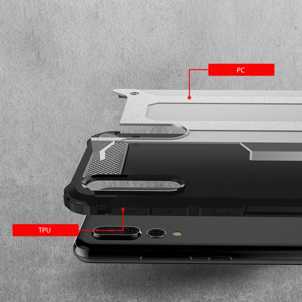 Funda para Huawei P20 Pro, Techsuit, Hybrid Armor, Negra