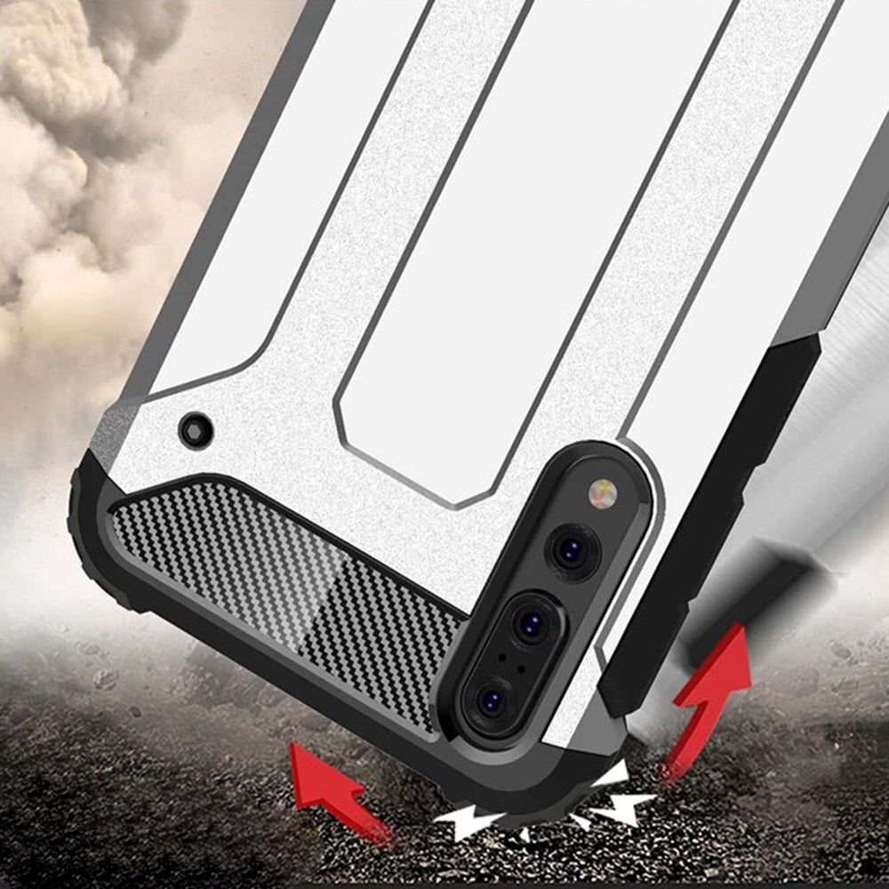 Funda para Huawei P20 Pro, Techsuit, Hybrid Armor, Negra