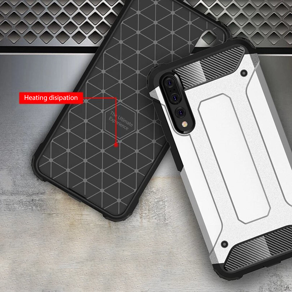 Funda para Huawei P20 Pro, Techsuit, Hybrid Armor, Negra