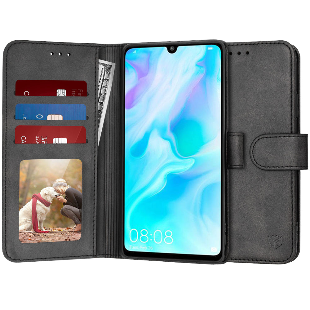 Funda para Huawei P30 lite New Edition / P30 lite, Techsuit, Diary Book, Negra