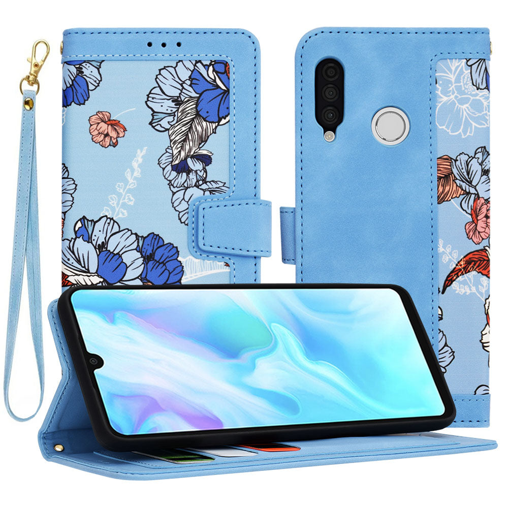 Funda para Huawei P30 lite New Edition / P30 lite, Techsuit, FlipCraft, Azul