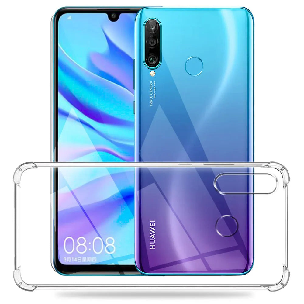 Funda para Huawei P30 lite New Edition / P30 lite, Techsuit, Antigolpes Transparente, Transparente