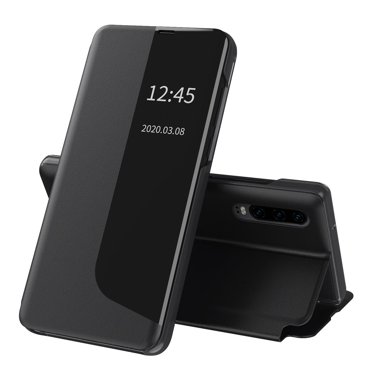 Funda para Huawei P30, Techsuit, eFold, Negra