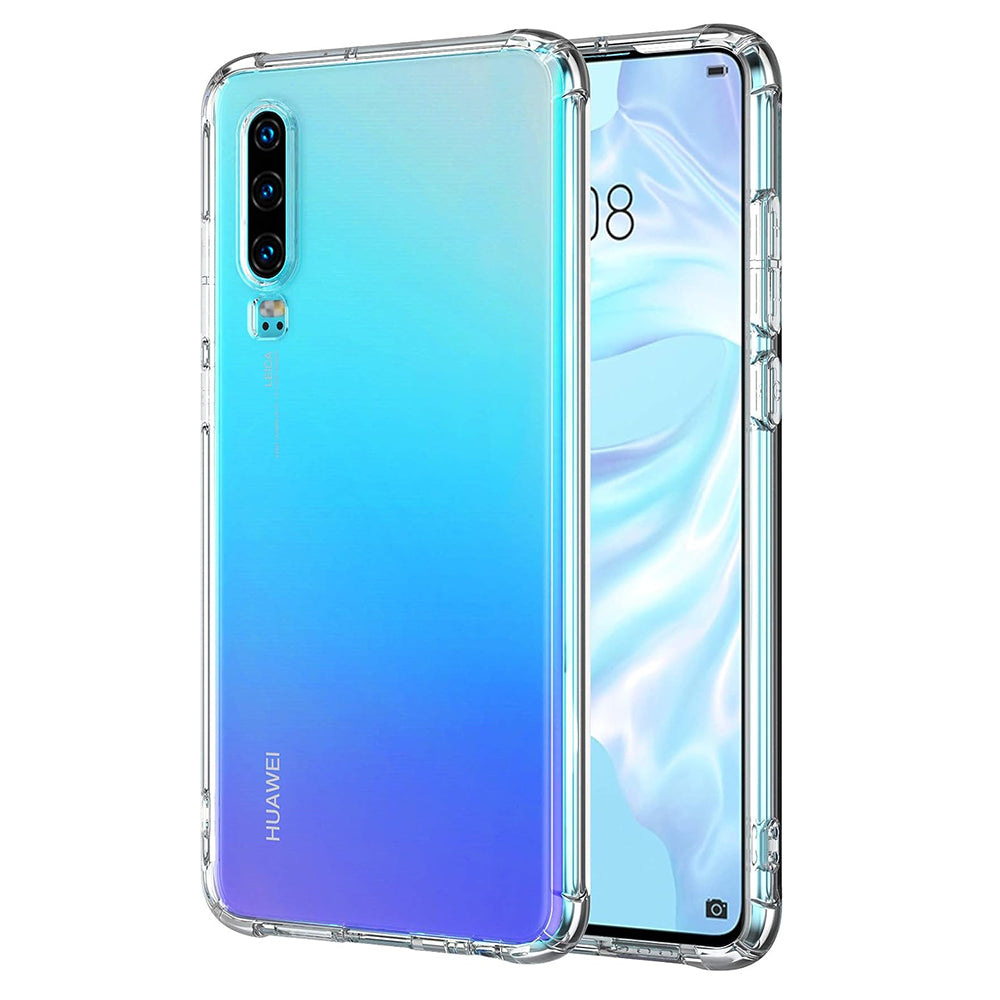 Funda para Huawei P30, Techsuit, Antigolpes Transparente, Transparente