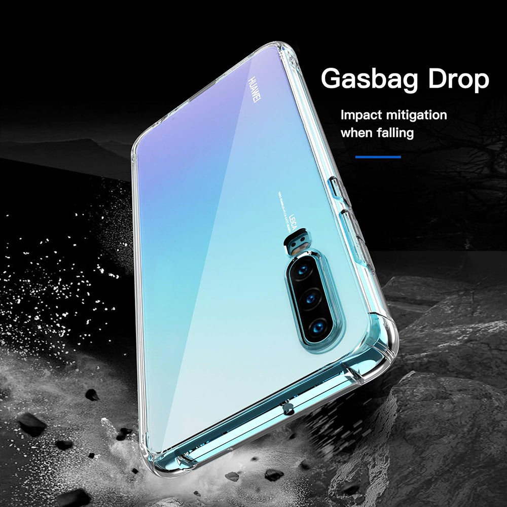 Funda para Huawei P30, Techsuit, Antigolpes Transparente, Transparente