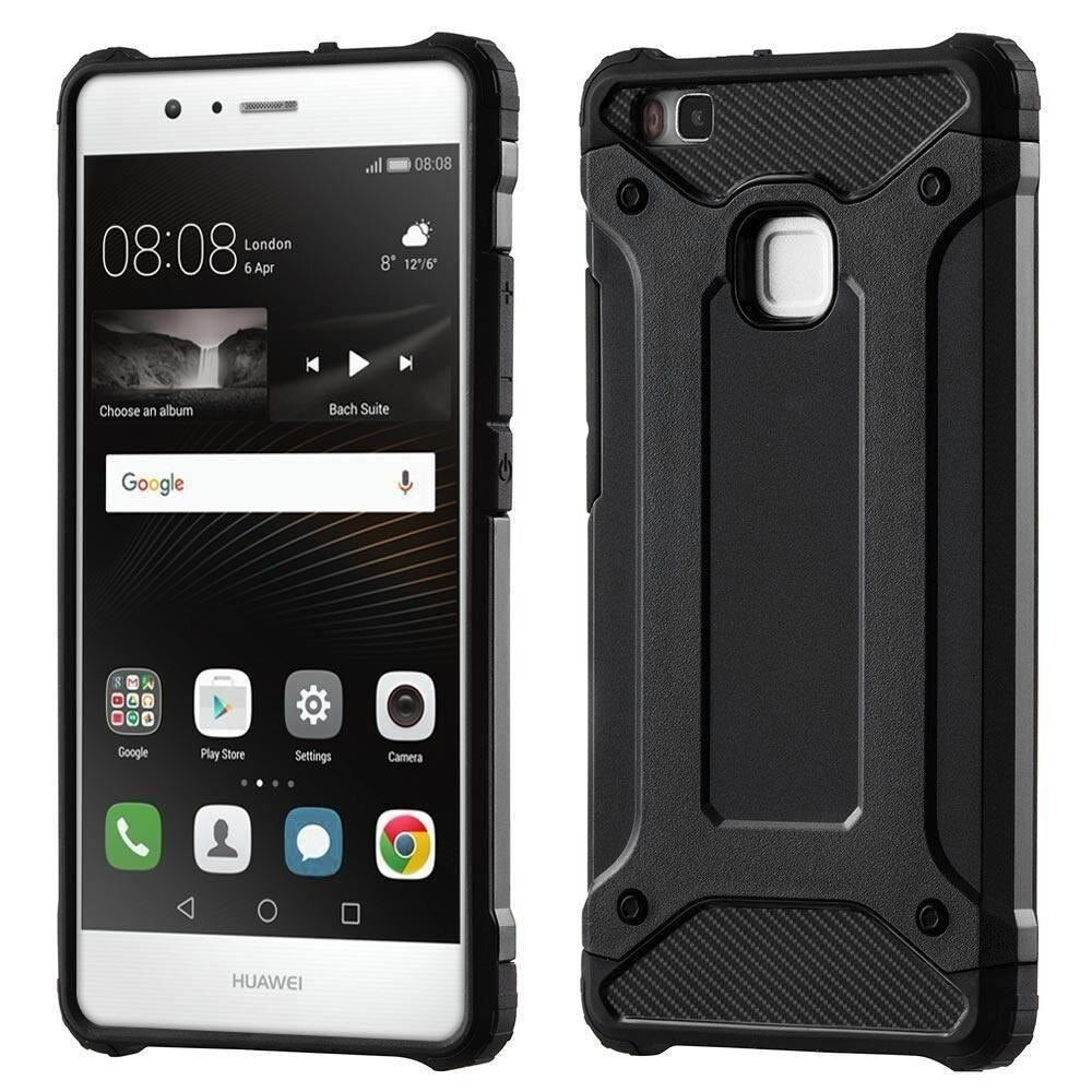 Funda para Huawei P9 lite (2016), Techsuit, Hybrid Armor, Negra