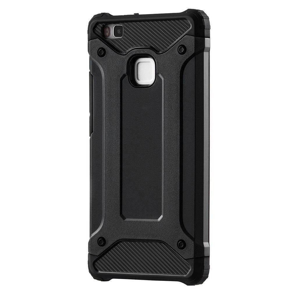 Funda para Huawei P9 lite (2016), Techsuit, Hybrid Armor, Negra