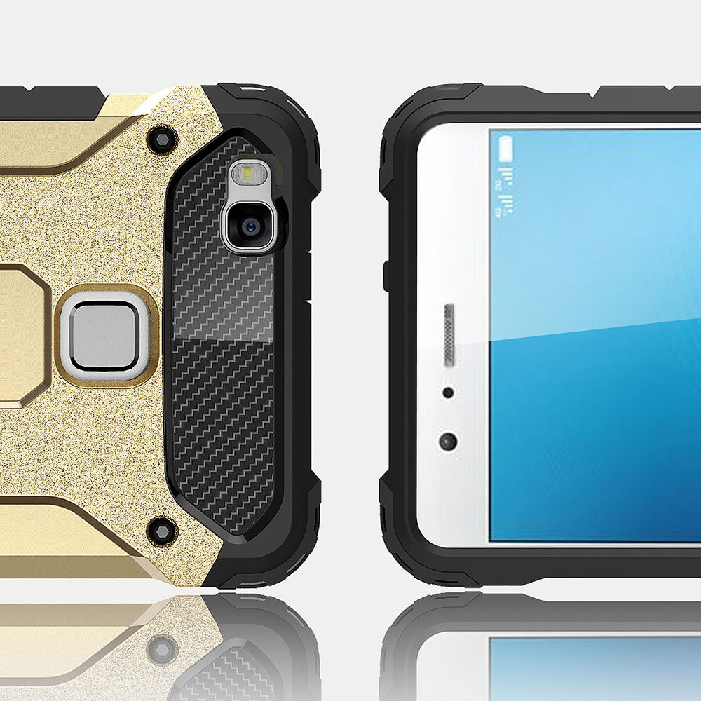 Funda para Huawei P9 lite (2016), Techsuit, Hybrid Armor, Negra