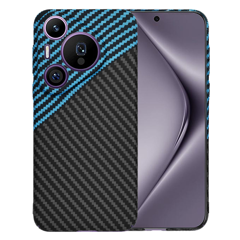 Funda para Huawei Pura 70 Pro, Techsuit, Carbonite FiberShell, Negra Bleu