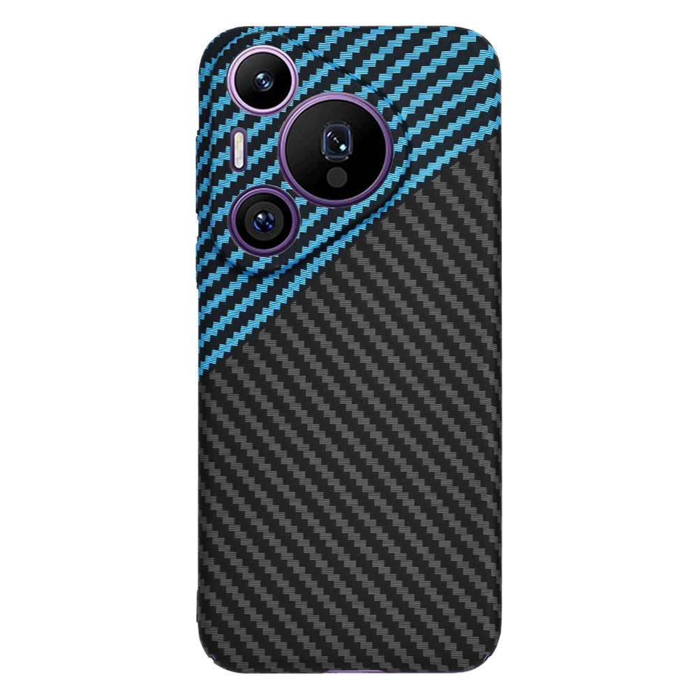 Funda para Huawei Pura 70 Pro, Techsuit, Carbonite FiberShell, Negra Bleu