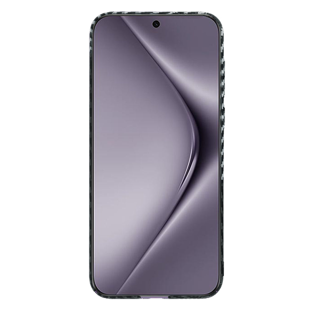 Funda para Huawei Pura 70 Pro, Techsuit, Carbonite FiberShell, Negra Gris
