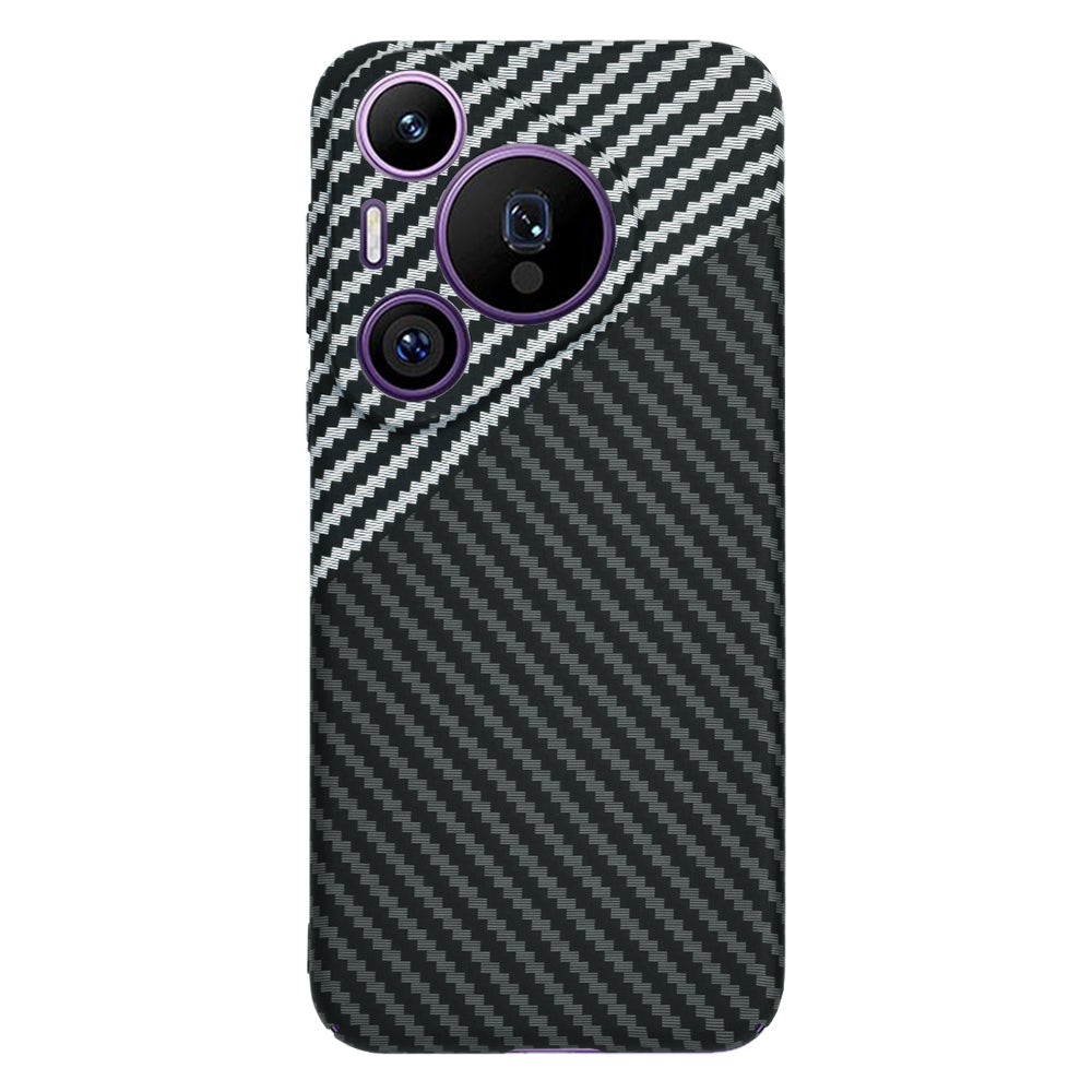 Funda para Huawei Pura 70 Pro, Techsuit, Carbonite FiberShell, Negra Gris