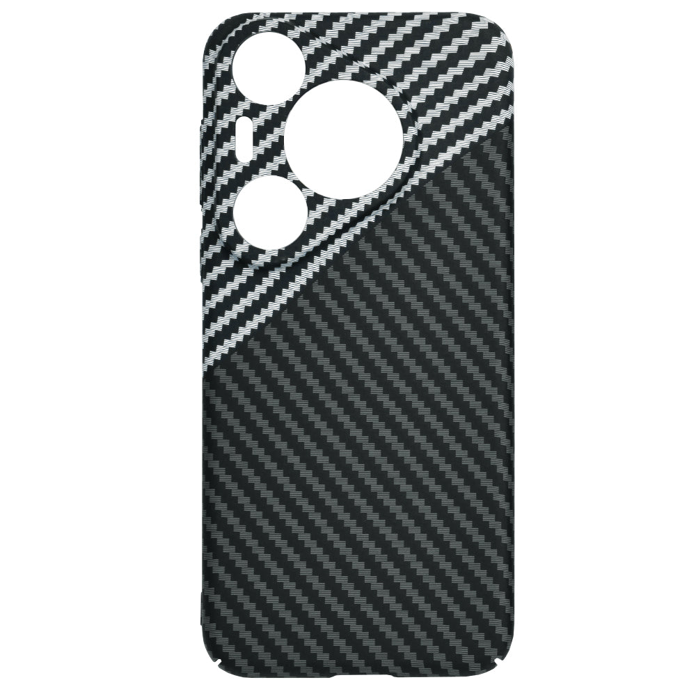 Funda para Huawei Pura 70 Pro, Techsuit, Carbonite FiberShell, Negra Gris
