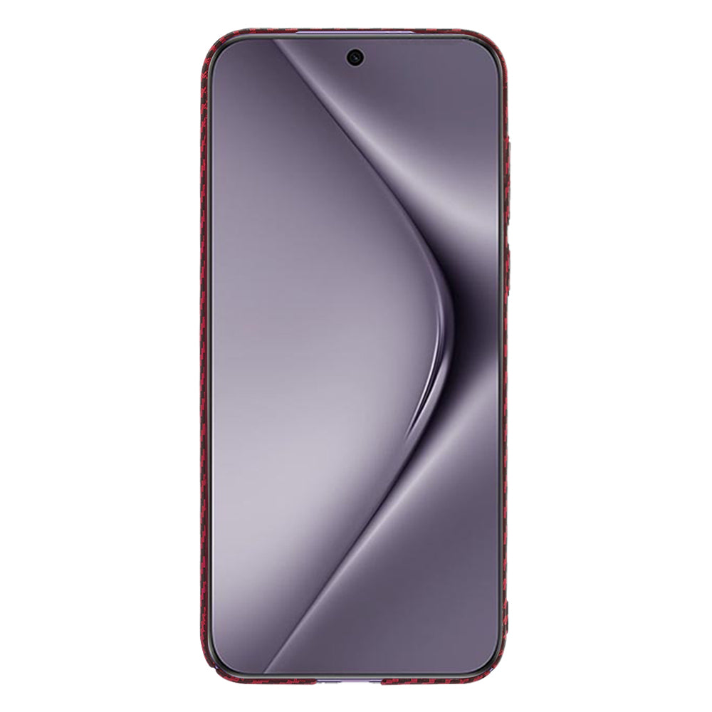 Funda para Huawei Pura 70 Pro, Techsuit, Carbonite FiberShell, Roja