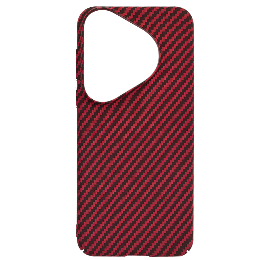 Funda para Huawei Pura 70 Pro, Techsuit, Carbonite FiberShell, Roja