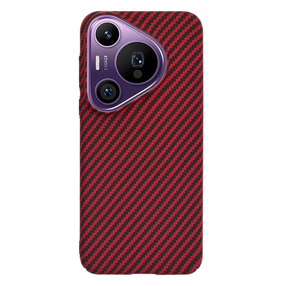 Funda para Huawei Pura 70 Pro, Techsuit, Carbonite FiberShell, Roja