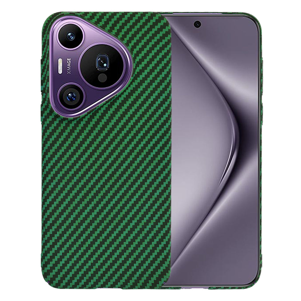 Funda para Huawei Pura 70 Pro, Techsuit, Carbonite FiberShell, Verde