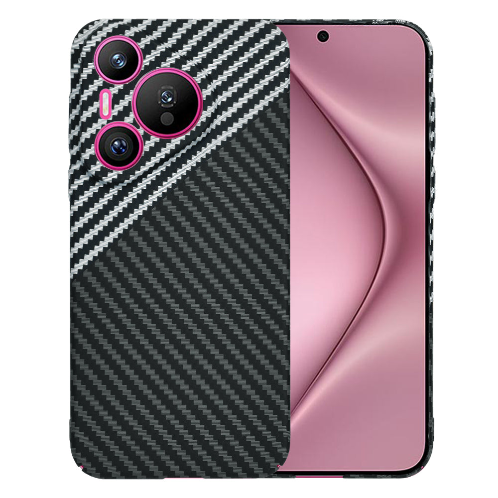 Funda para Huawei Pura 70, Techsuit, Carbonite FiberShell, Negra Gris