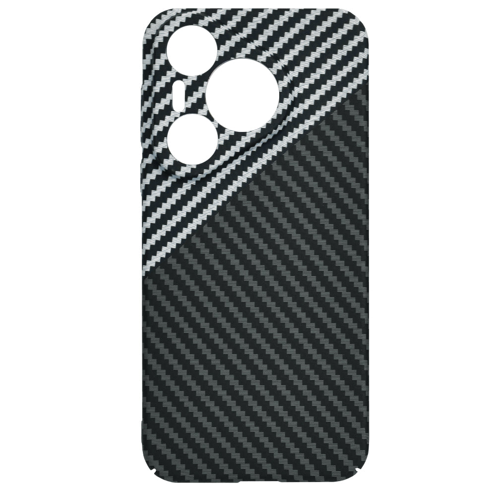 Funda para Huawei Pura 70, Techsuit, Carbonite FiberShell, Negra Gris
