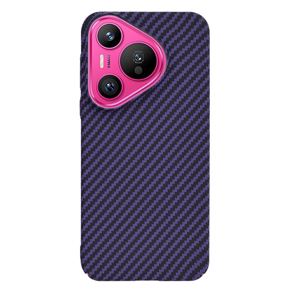 Funda para Huawei Pura 70, Techsuit, Carbonite FiberShell, Morado