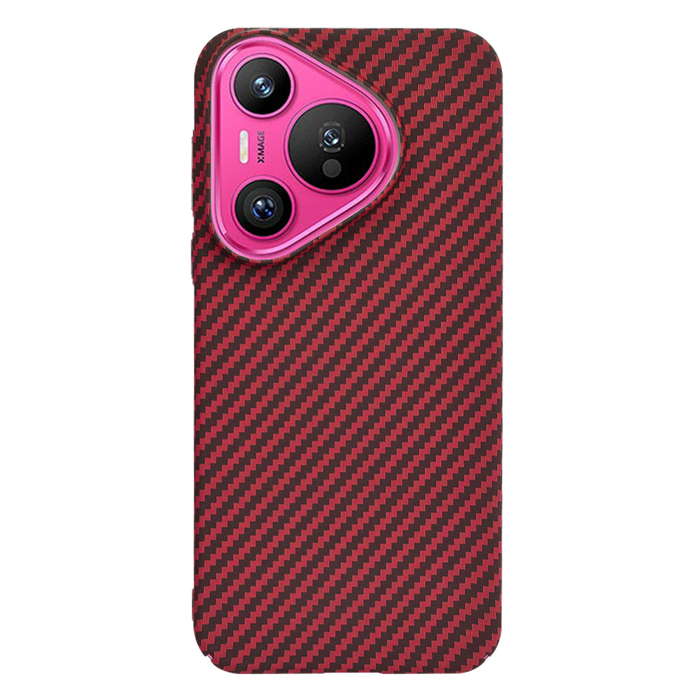 Funda para Huawei Pura 70, Techsuit, Carbonite FiberShell, Roja