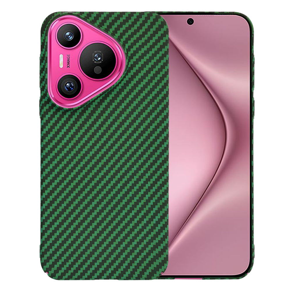 Funda para Huawei Pura 70, Techsuit, Carbonite FiberShell, Verde