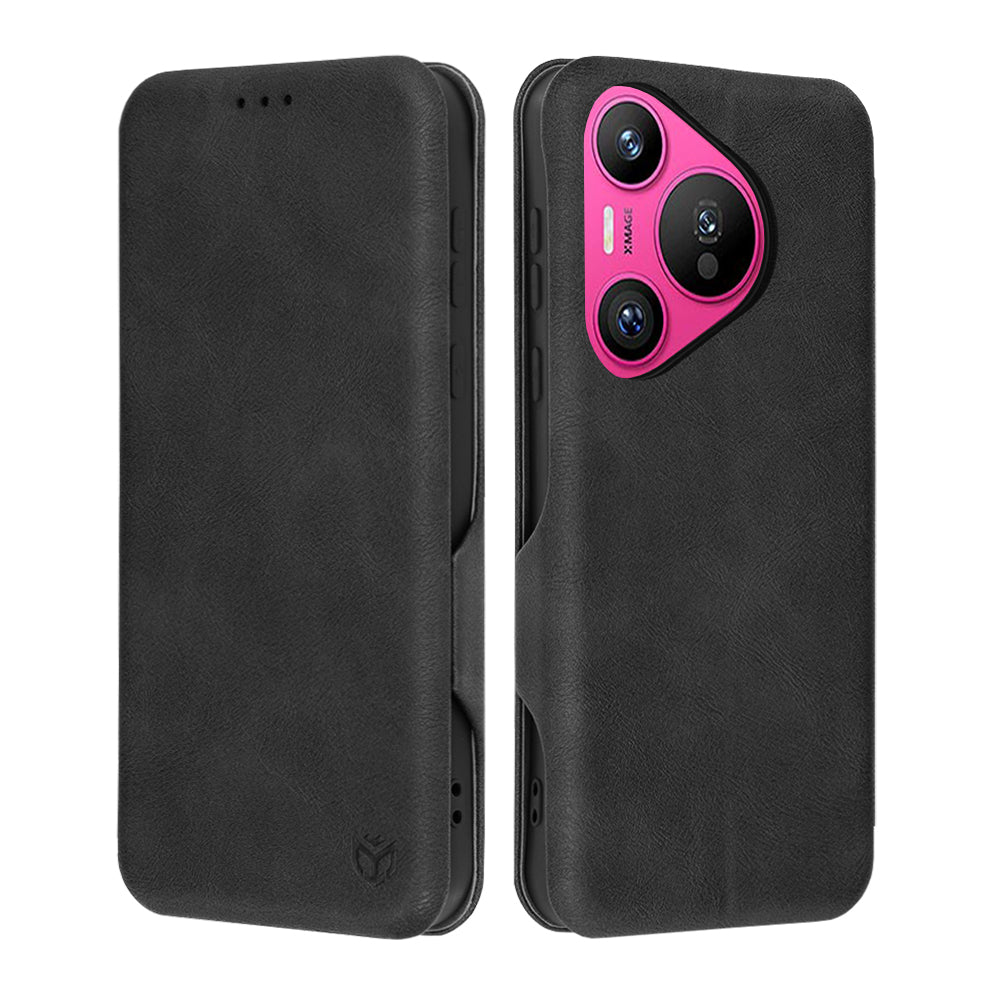 Funda para Huawei Pura 70, Techsuit, Safe Wallet Plus, Negra