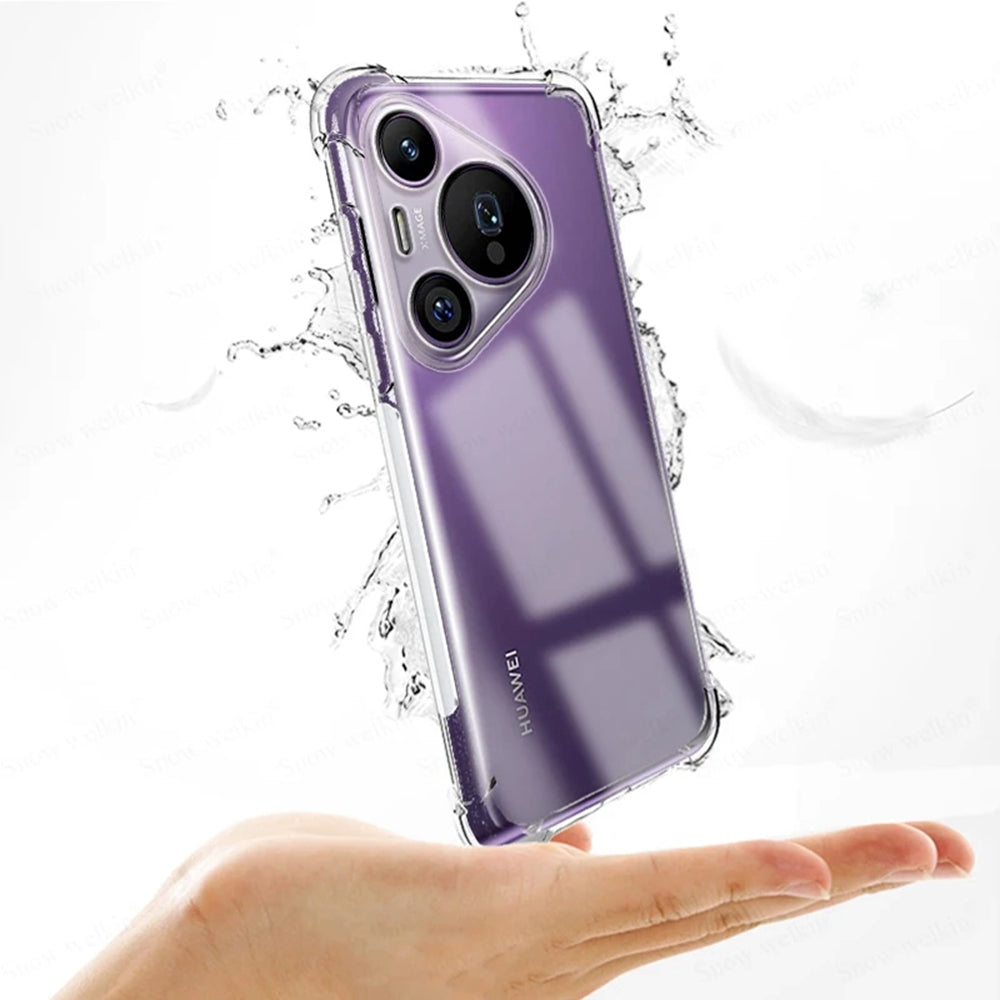 Funda para Huawei Pura 70, Techsuit, Antigolpes Transparente, Transparente