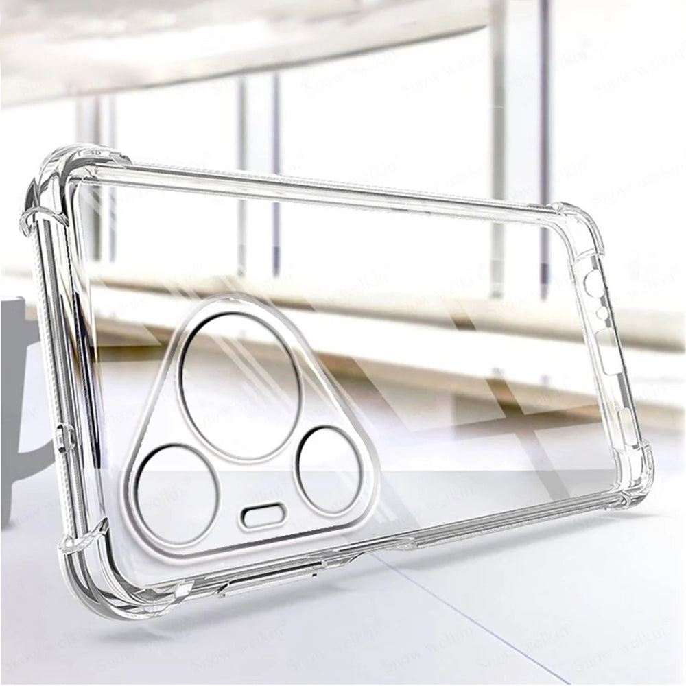 Funda para Huawei Pura 70, Techsuit, Antigolpes Transparente, Transparente