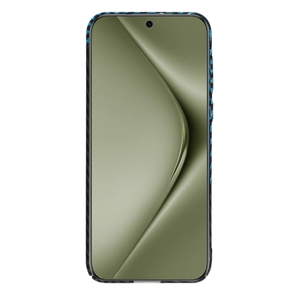 Funda para Huawei Pura 70 Ultra, Techsuit, Carbonite FiberShell, Negra Bleu