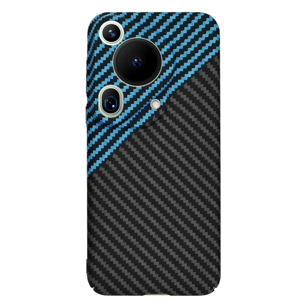 Funda para Huawei Pura 70 Ultra, Techsuit, Carbonite FiberShell, Negra Bleu