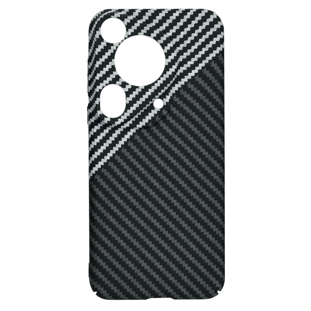 Funda para Huawei Pura 70 Ultra, Techsuit, Carbonite FiberShell, Negra Gris