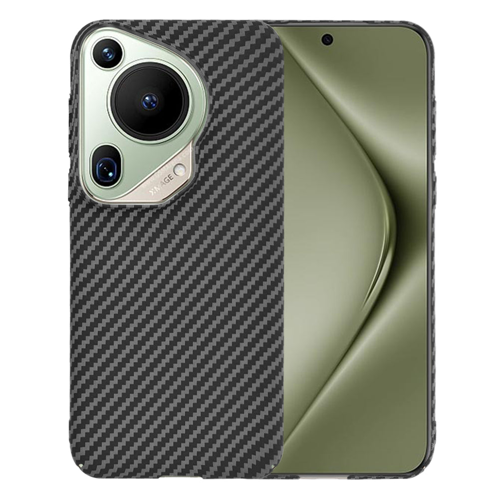 Funda para Huawei Pura 70 Ultra, Techsuit, Carbonite FiberShell, Negra