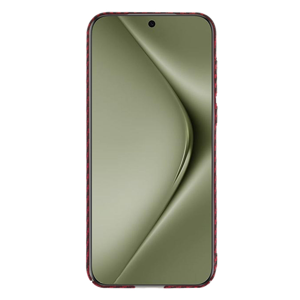 Funda para Huawei Pura 70 Ultra, Techsuit, Carbonite FiberShell, Roja