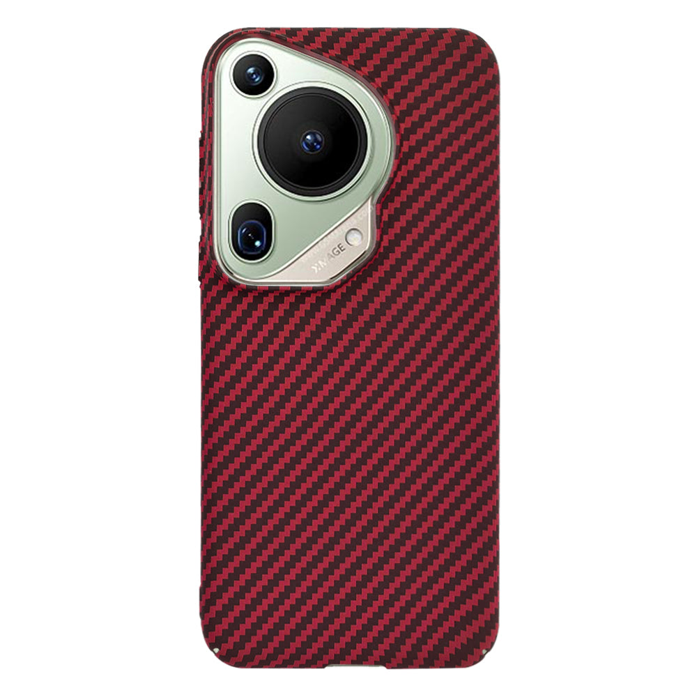 Funda para Huawei Pura 70 Ultra, Techsuit, Carbonite FiberShell, Roja