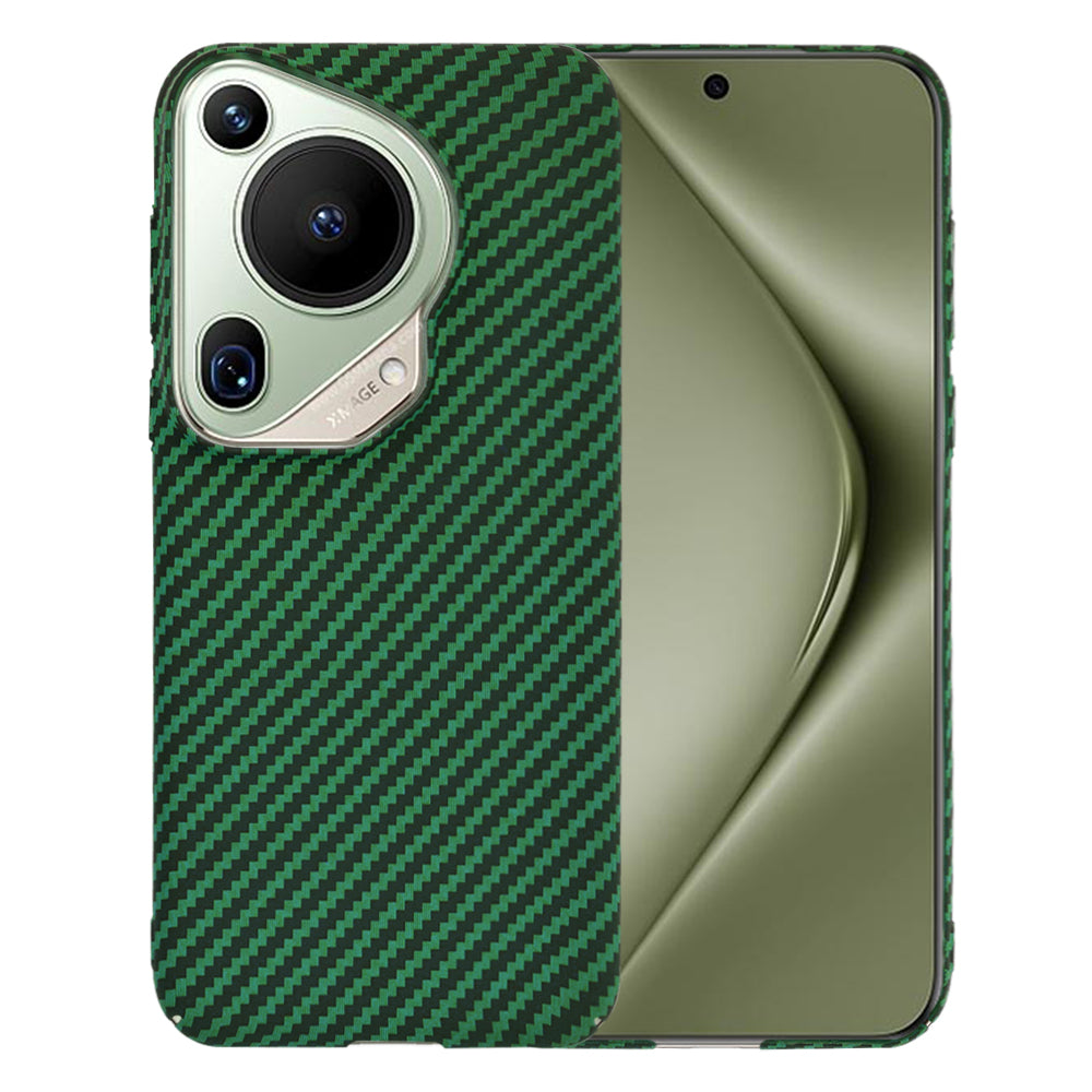 Funda para Huawei Pura 70 Ultra, Techsuit, Carbonite FiberShell, Verde