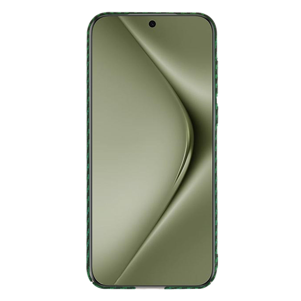 Funda para Huawei Pura 70 Ultra, Techsuit, Carbonite FiberShell, Verde