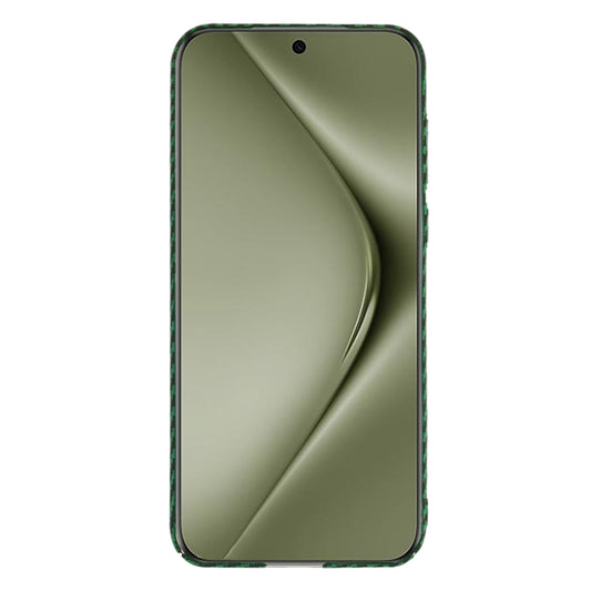 Funda para Huawei Pura 70 Ultra, Techsuit, Carbonite FiberShell, Verde