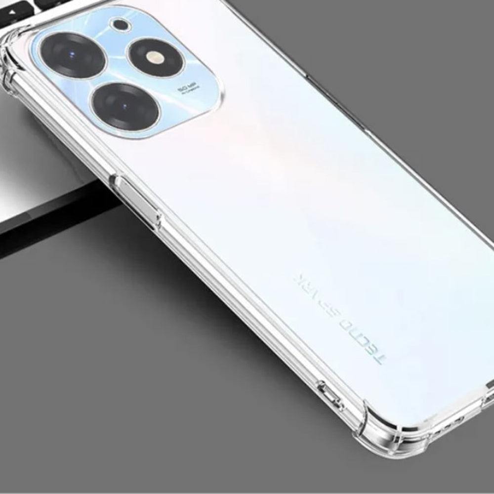 Funda para Infinix Hot 40i, Techsuit, Antigolpes Transparente, Transparente