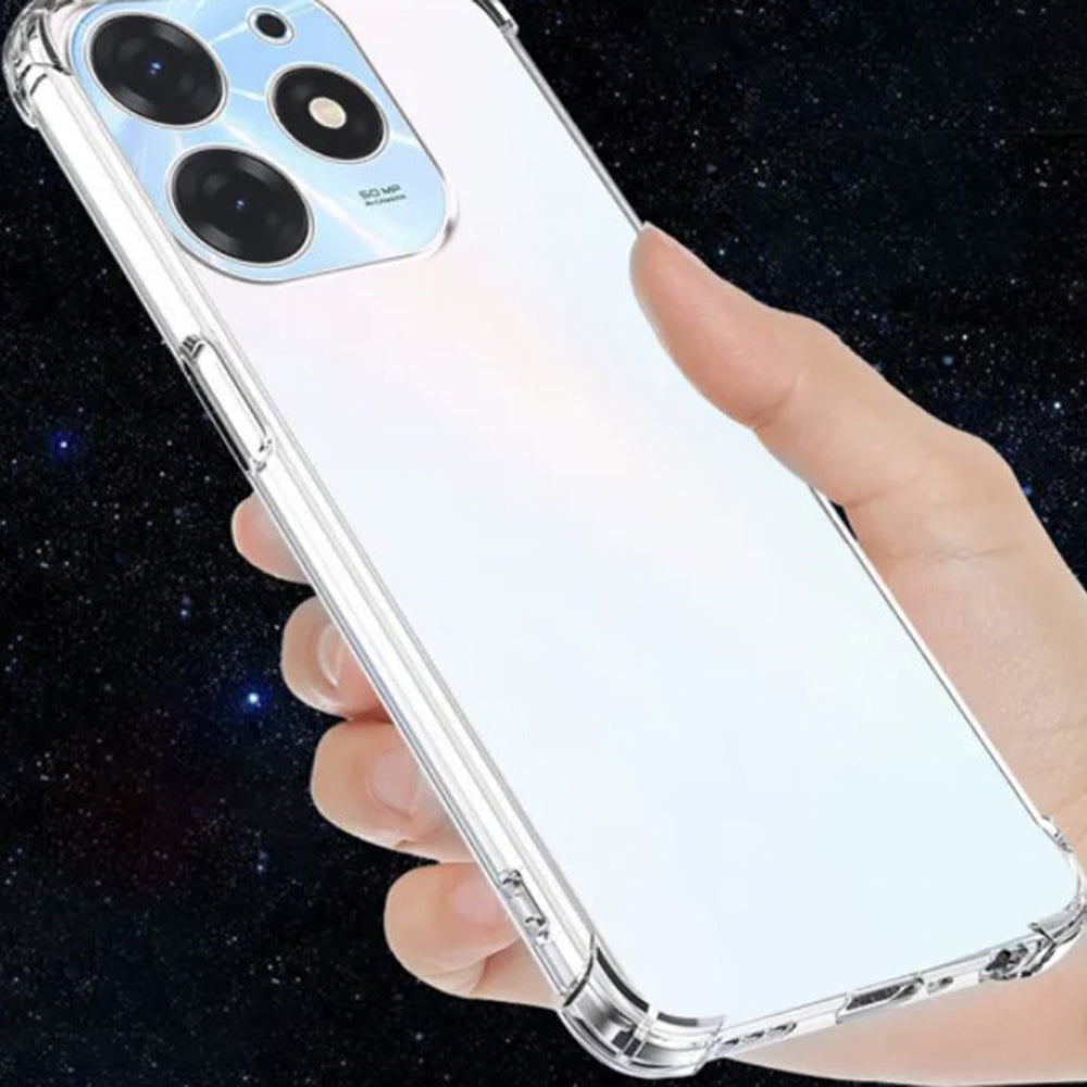Funda para Infinix Hot 40i, Techsuit, Antigolpes Transparente, Transparente