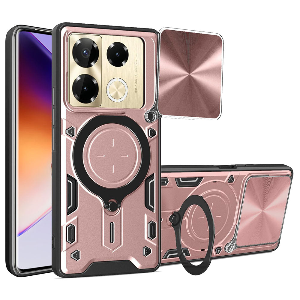 Funda para Infinix Note 40 Pro+, Techsuit, CamGuard Pro, Rosa Dorado